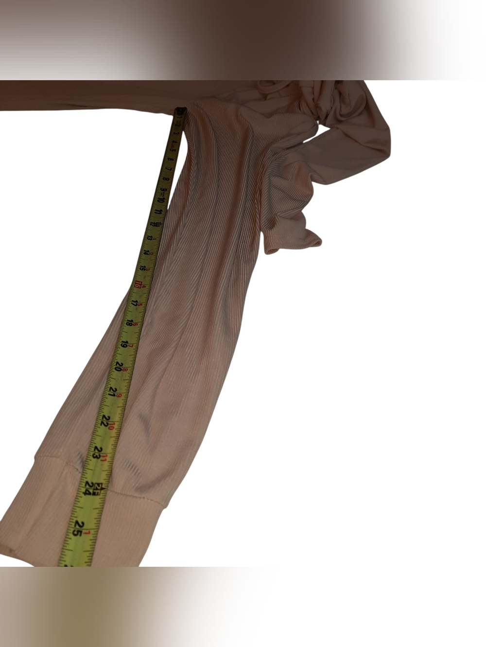 Boohoo Neutral Taupe Ribbed Long-Sleeve Jumpsuit - Picture 10 of 11